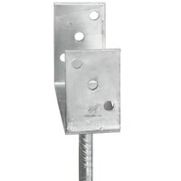 Grondankers 6 st 12x6x30 cm gegalvaniseerd staal zilverkleurig 5