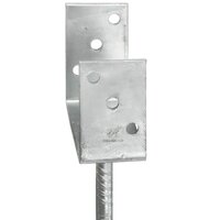Grondankers 6 st 14x6x30 cm gegalvaniseerd staal zilverkleurig 5
