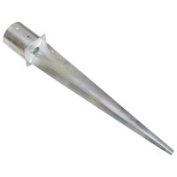 Grondpinnen 2 st 12x91 cm gegalvaniseerd staal zilverkleurig 4