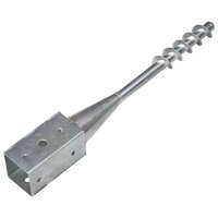Grondpinnen 2 st 7x7x56 cm gegalvaniseerd staal zilverkleurig 3