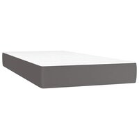 Pocketveringmatras voor kinderen medium 80x160 cm kunstleer grijs 2