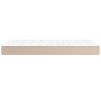 Pocketveringmatras voor kinderen medium 80x160 cm kunstleer cappuccino 4
