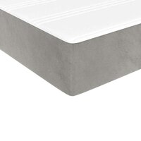 Pocketveringmatras voor kinderen medium 80x160 cm fluweel lichtgrijs 5