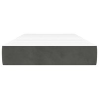 Pocketveringmatras voor kinderen medium 80x160 cm fluweel donkergrijs 3