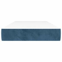 Pocketveringmatras voor kinderen medium 80x160 cm fluweel donkerblauw 3