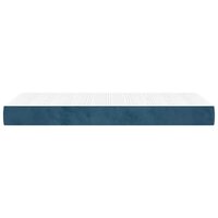 Pocketveringmatras voor kinderen medium 80x160 cm fluweel donkerblauw 4