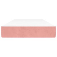 Pocketveringmatras voor kinderen medium 80x160 cm fluweel roze 3