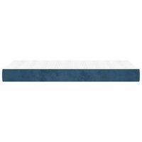 Pocketveringmatras medium 80x210x20 cm fluweel donkerblauw 4