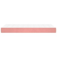 Pocketveringmatras medium 80x210x20 cm fluweel roze 4