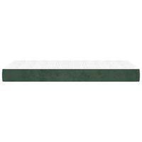 Pocketveringmatras medium 80x220x20 cm fluweel donkergroen 4