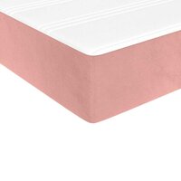 Pocketveringmatras medium 90x220x20 cm fluweel roze 5