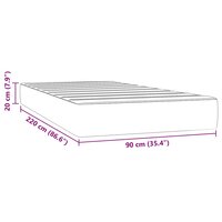 Pocketveringmatras medium 90x220x20 cm fluweel roze 7
