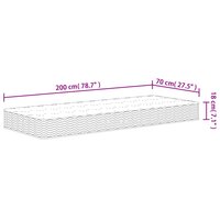 Binnenveringmatras middelhard 70x200 cm 9