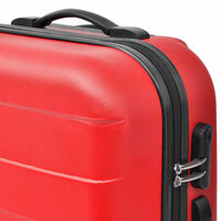 3-delige Kofferset hard 45,5/55/66 cm rood 3