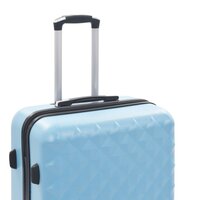 3-delige Harde kofferset ABS blauw 7