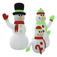 Opblaasbare sneeuwpopfamilie met LED&amp;rsquo;s 500 cm 2