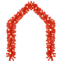 Kerstslinger met LED-lampjes 5 m rood 2