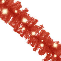 Kerstslinger met LED-lampjes 5 m rood 3