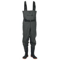Waadpak met laarzen en riem maat 38 donkergroen 2