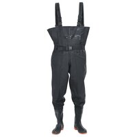 Waadpak met laarzen en riem maat 41 zwart 2