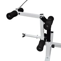 Gewichtenbank met gewichtenrek en halterset 90 kg 6