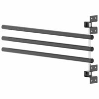 Zadeldekrek met 3 stangen ijzer zwart 6
