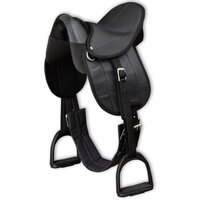 Ponyzadel set 10&amp;quot; zwart 2