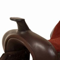 Western zadel, hoofdstel en borstriem 12&amp;quot; echt leer bruin 7