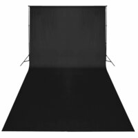 Fotostudioset met softboxlampen, achtergrond en reflector 5