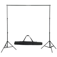 Fotostudioset met lampen, paraplu&amp;apos;s, achtergrond en reflector 3
