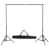 Fotostudioset met verlichtingsset en achtergrond 4
