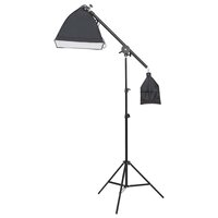 Fotostudioset met verlichtingsset en achtergrond 5