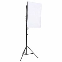 Fotostudioset met verlichtingsset en achtergrond 3