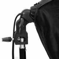 Fotostudioset met verlichtingsset en achtergrond 7