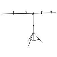 Fotostudioset met verlichtingsset achtergrond en reflector 4
