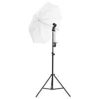 Fotostudioset met verlichtingsset achtergrond en reflector 2