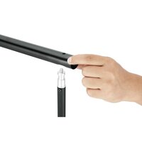 Telescopisch achtergrondsysteem en witte achtergrond 3x5 m 8