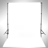 Achtergrond zonder standaard 500x300 cm katoen wit  4