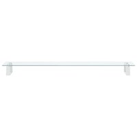 Monitorstandaard 100x20x8 cm gehard glas en metaal wit 4