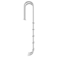 Zwembadladder 54x38x211 cm 304 roestvrij staal 4