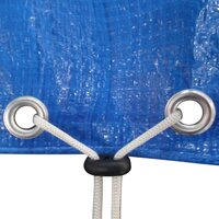 Zwembadhoezen 2 st rechthoekig 90 g/m&amp;sup2; 540x270 cm PE 5