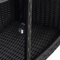 Hottub-ombouw poly rattan zwart 9