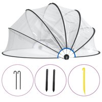 Zwembadoverkapping rond 406x203 cm PVC 2