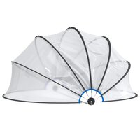 Zwembadoverkapping rond 406x203 cm PVC 3
