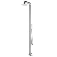 Buitendouche met bruine basis 230 cm roestvrij staal 3