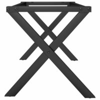 Salontafelpoten X-frame 80x40x43 cm staal 5
