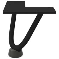 Tafelpoten voor Salontafel 4 st 10 cm massief staal zwart 5