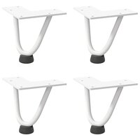 Tafelpoten voor Salontafel 4 st 10 cm massief staal wit 2