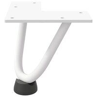 Tafelpoten voor Salontafel 4 st 10 cm massief staal wit 5