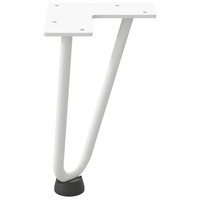 Tafelpoten voor Salontafel 4 st 20 cm massief staal wit 6